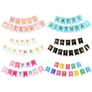 Birthday party flag