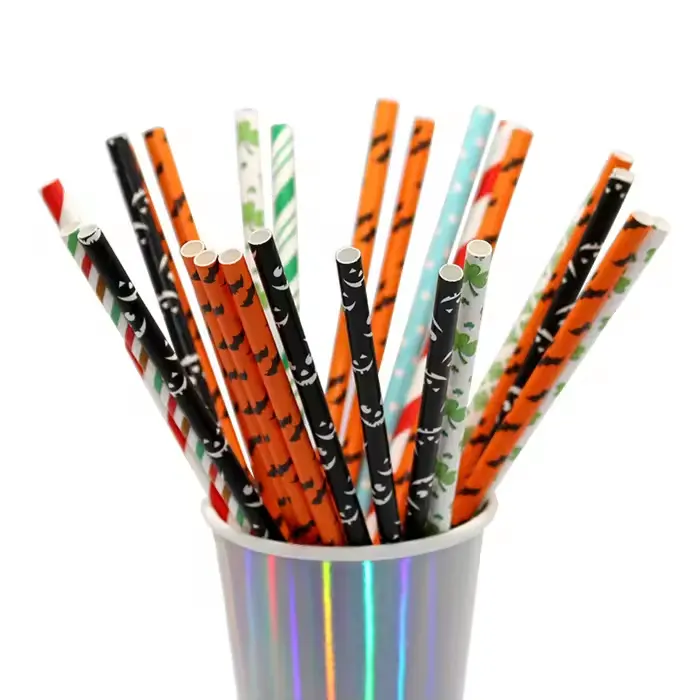custom printed paper straws