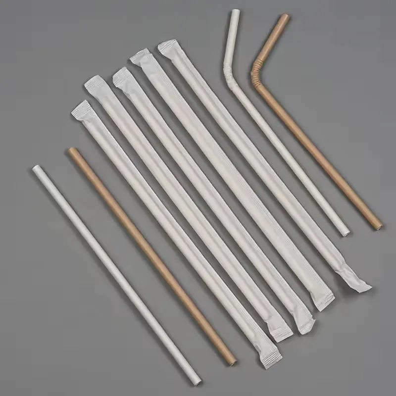 paper bent straws