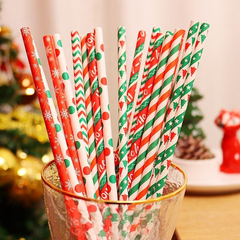 Chrsitmas Paper Straw