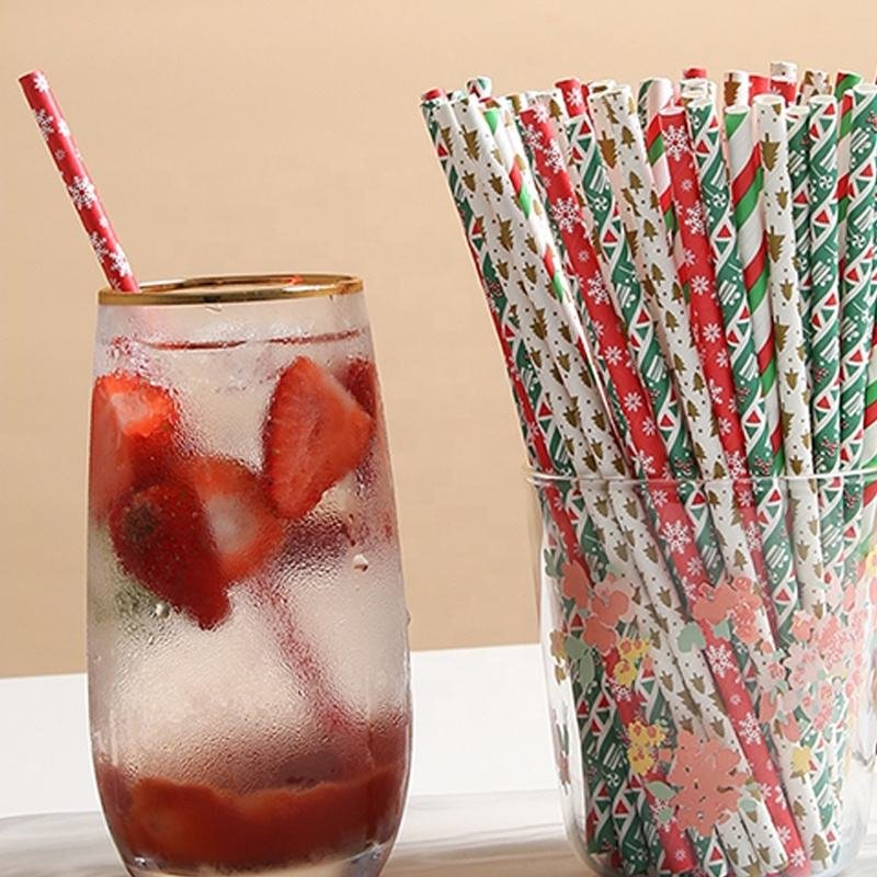 Chrsitmas Paper Straw
