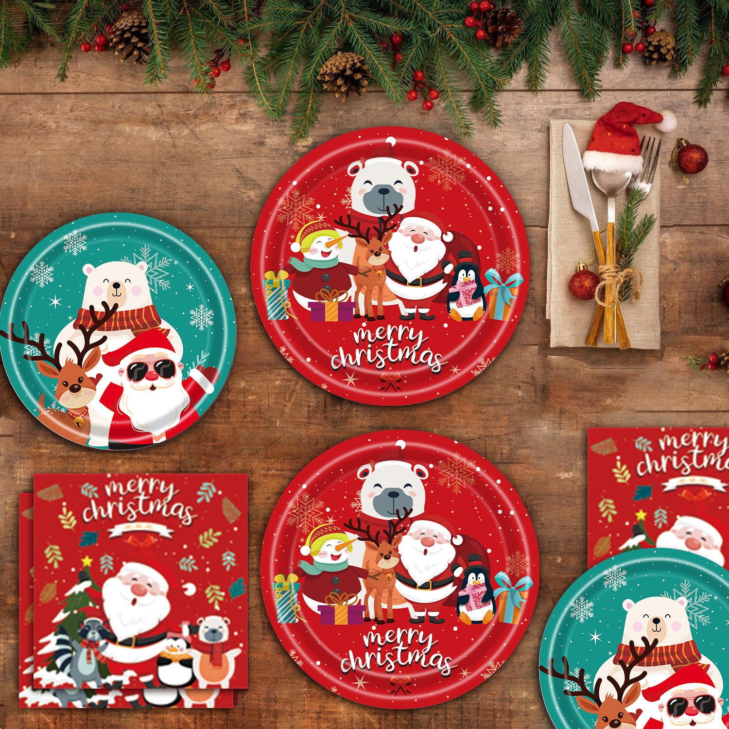 Christmas Paper Plate