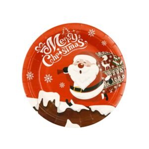 Christmas Party Meal Paper Plate Eco-friendly Non-toxic